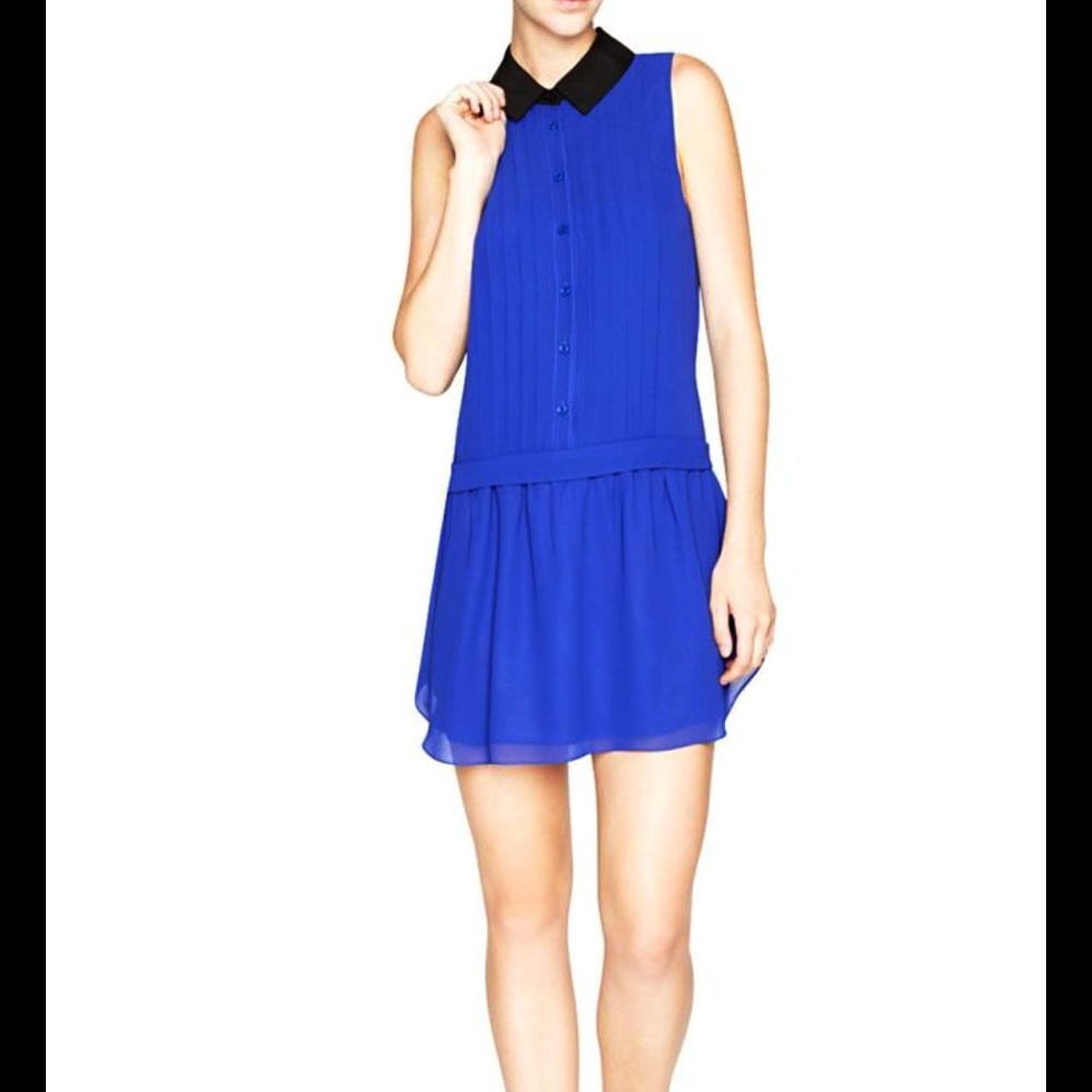 new BCBGeneration Blue Tux Mini Night Out Dress